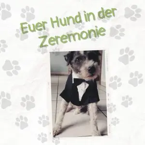 Freie Rednerin
Hund auf der Hochzeit
Hochzeit mit Hund
