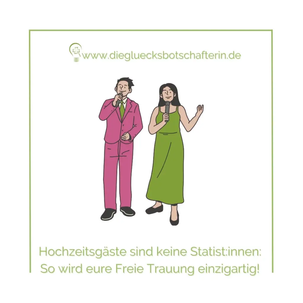 Hochzeitsrednerin Brühl Tanja Rauth hat einen Beitrag verfasst über das Einbinden von Hochzeitsgästen in eine Freie Trauung