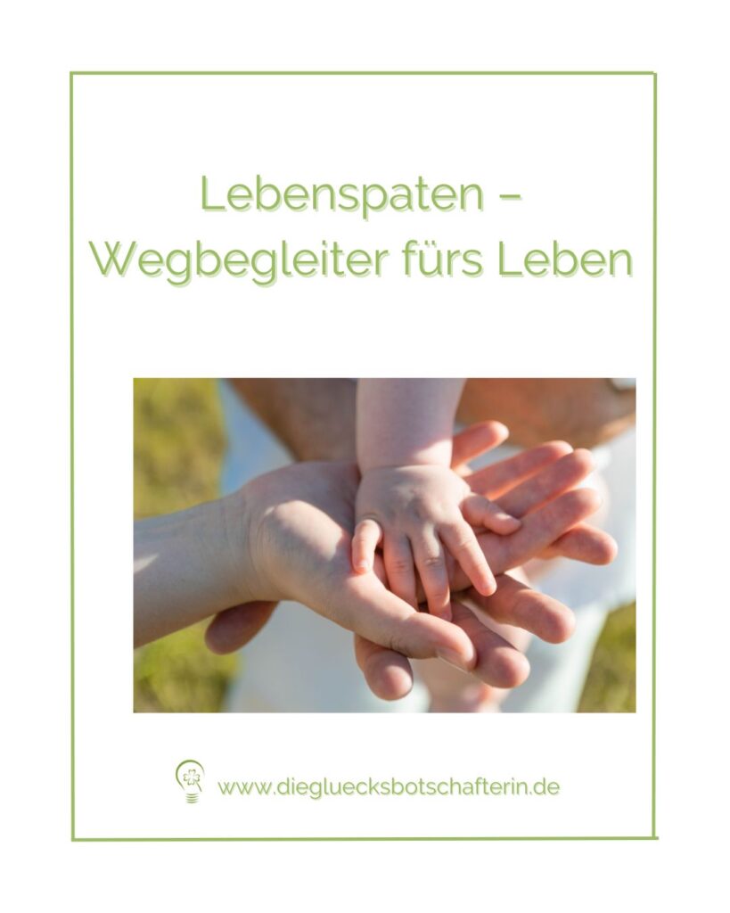 Lebenspaten auf einem Kinderwillkommensfest legen die Hände ineinander