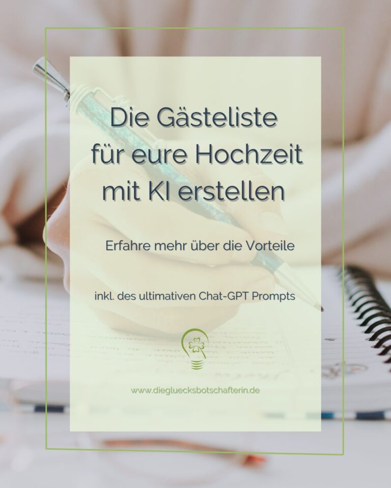 Gästeliste für eure Hochzeit mit KI erstellen. Auf dem Bild sieht man ein Frau die einen Block handschriftlich befült.