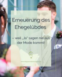 Erneuerung des Ehegeluebdes - ein Paar steht voreinander und spricht ihr Gelübde