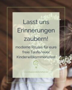 Rituale für freie Taufe in Köln und Kinderwillkommensfeste in Köln