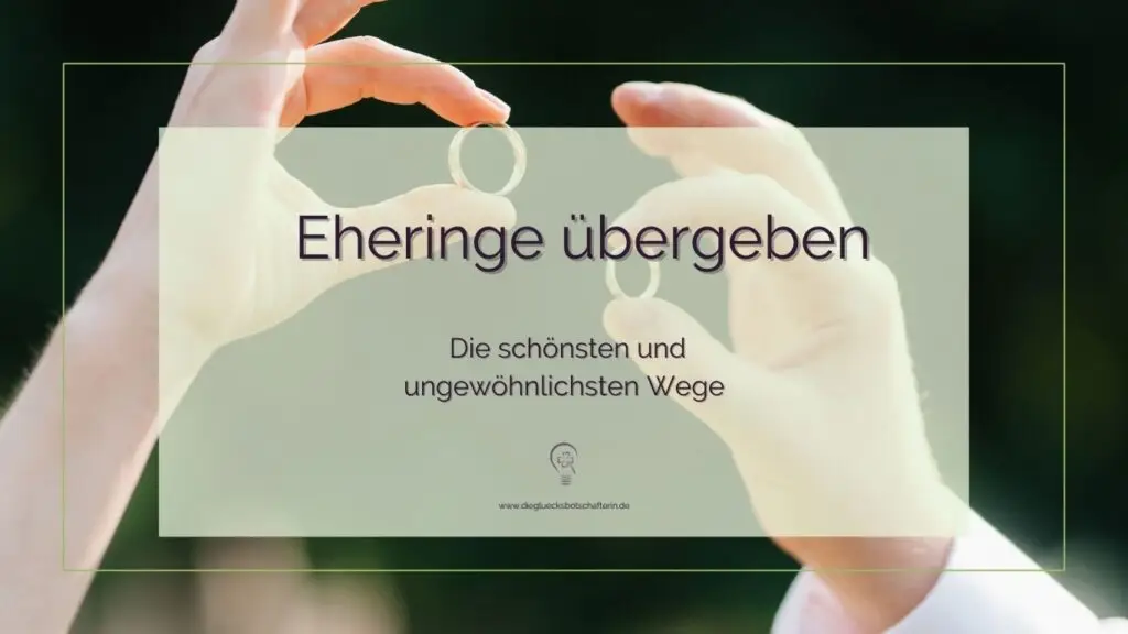 Eherringe übergeben, Traurednerin für Bonn gibt Tipps